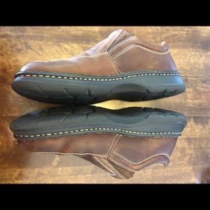 Genuine leather slip on loafers
